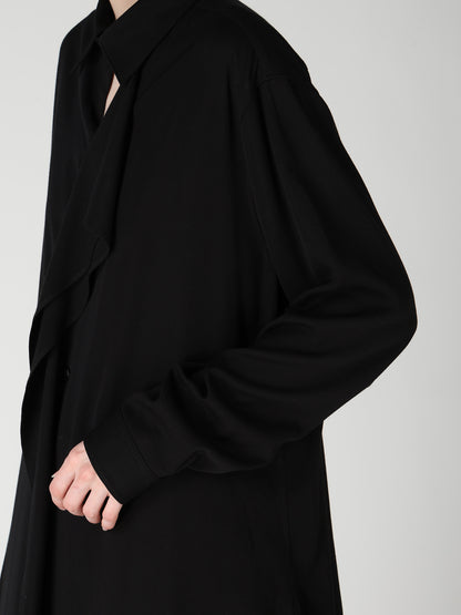 VISCOSE/TRIACETATE BLEND LEFT FRONT CLOTH BLOUSE