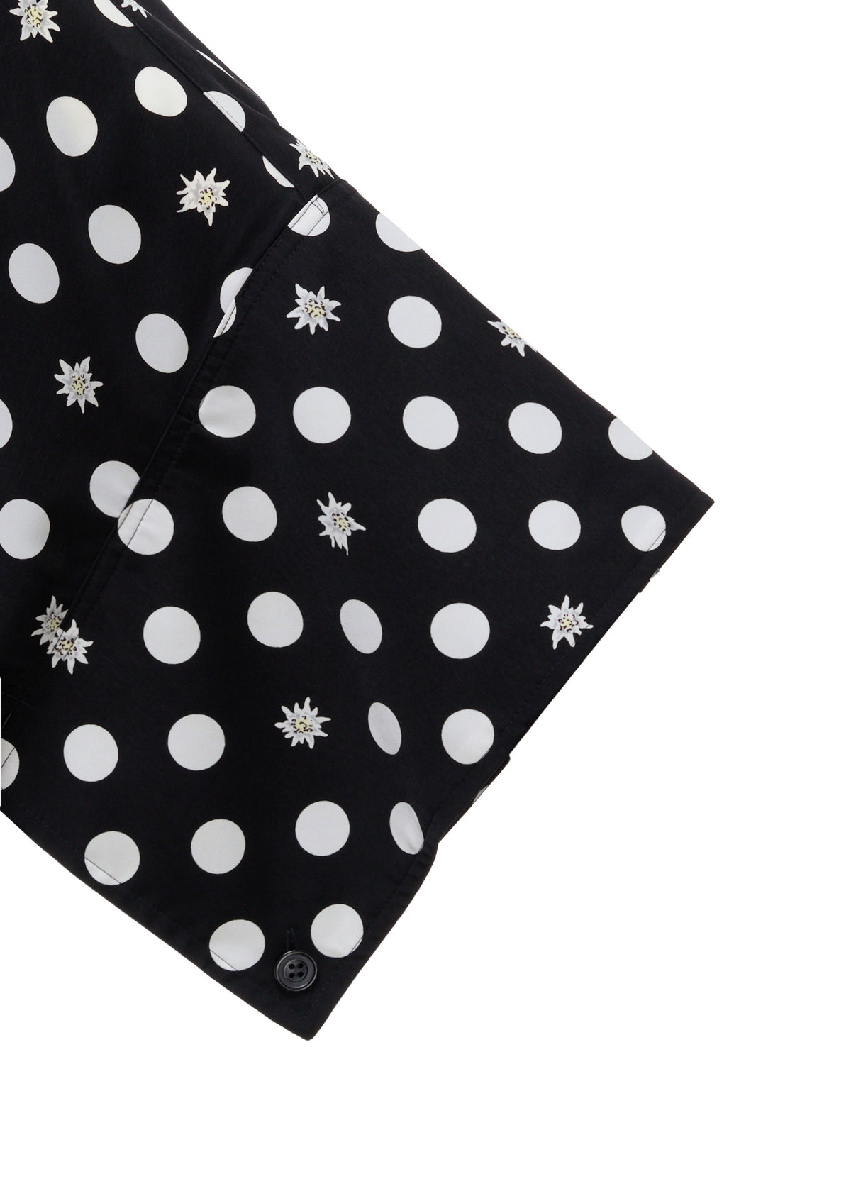 DOT FLOWER PRINT OVERSIZED BLOUSE