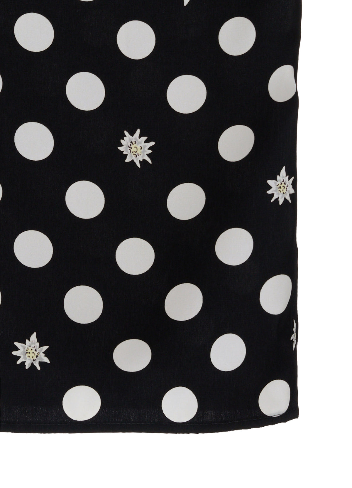 DOT FLOWER PRINT OVERSIZED BLOUSE