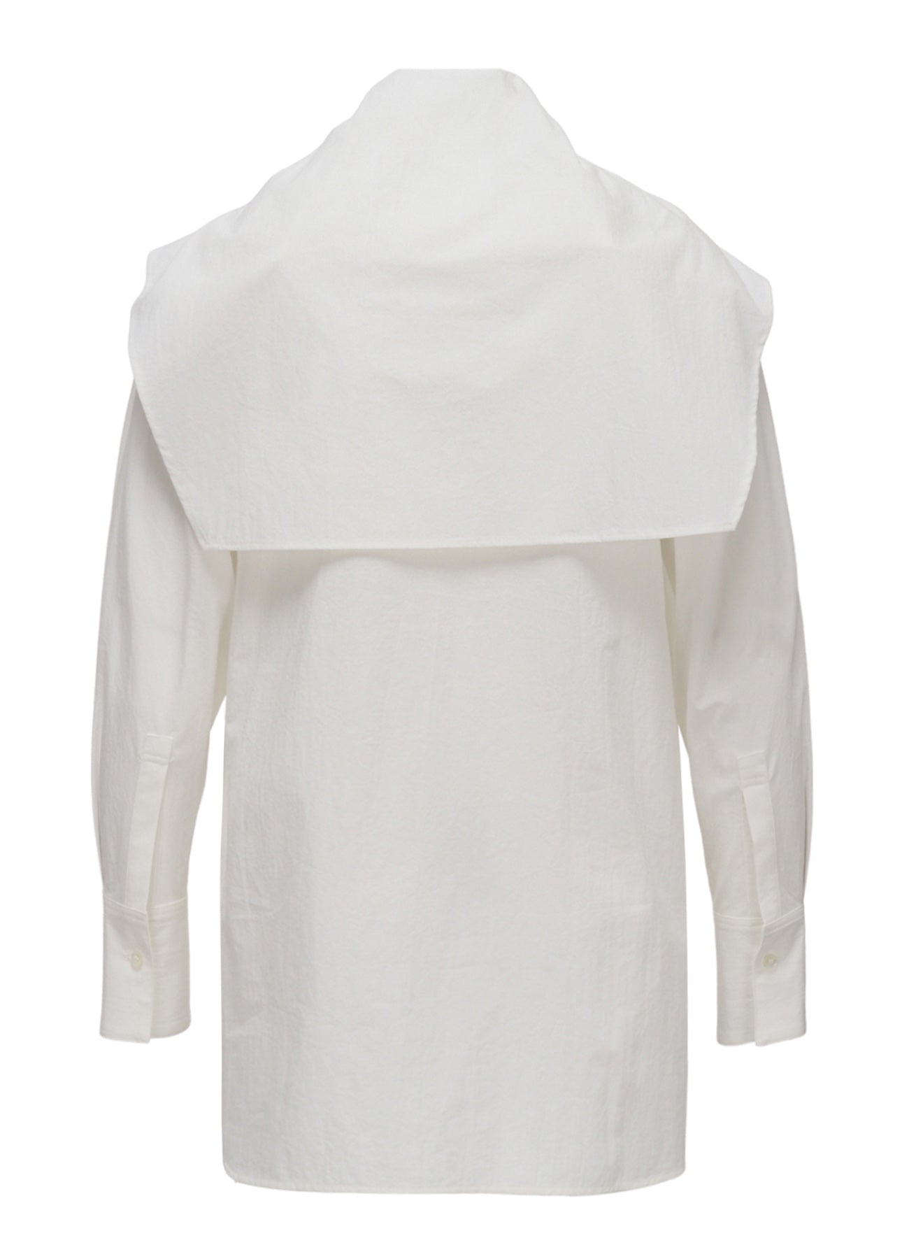 HARD-TWIST DOWNPROOF BIG COLLAR BLOUSE