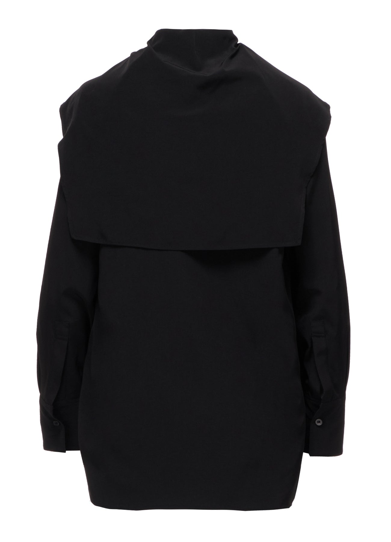 TA/PE SUPER VIYON TUSSER LARGE COLLAR BLOUSE