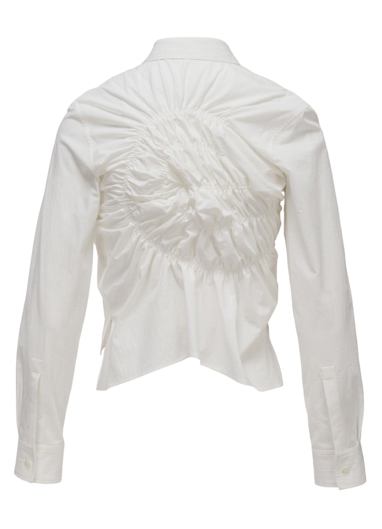 HARD-TWIST DOWNPROOF RANDOM GATHERED BLOUSE