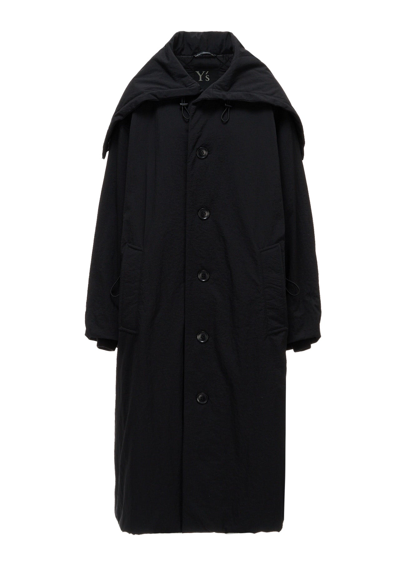 NYLON PADDED TASLAN OXFORD STAND HOODIE COAT – THE SHOP YOHJI YAMAMOTO