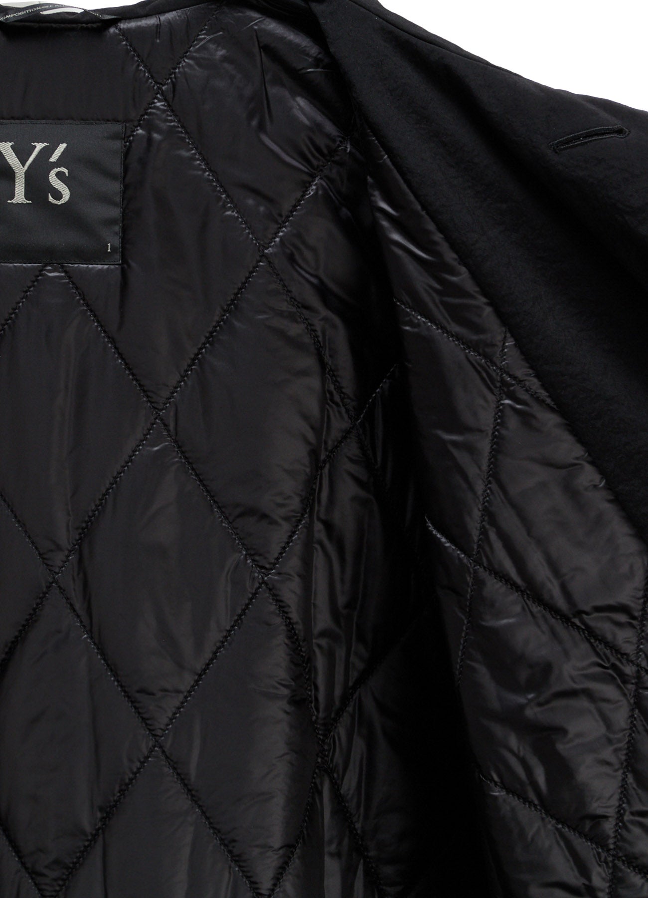 NYLON PADDED TASLAN OXFORD STAND HOODIE COAT
