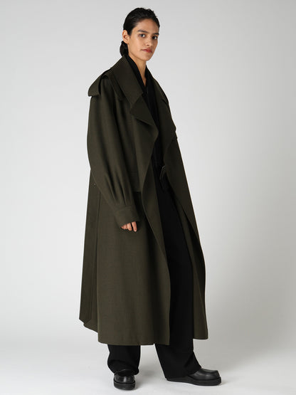 OLD MILITARY SERGE MOTO COAT