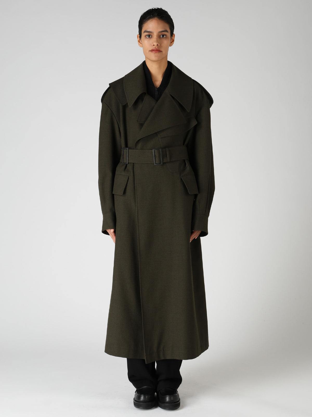 OLD MILITARY SERGE MOTO COAT
