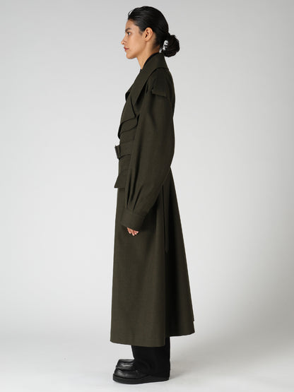 OLD MILITARY SERGE MOTO COAT