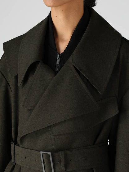OLD MILITARY SERGE MOTO COAT