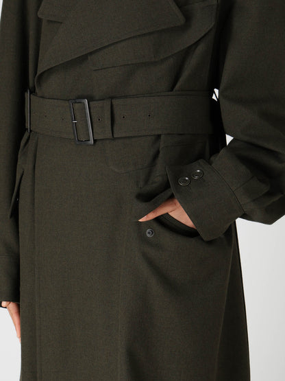 OLD MILITARY SERGE MOTO COAT