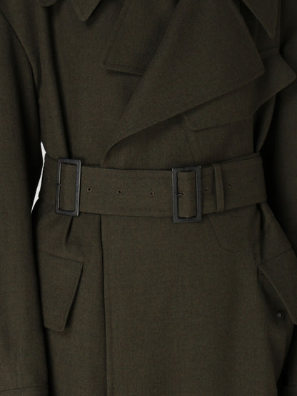 OLD MILITARY SERGE MOTO COAT