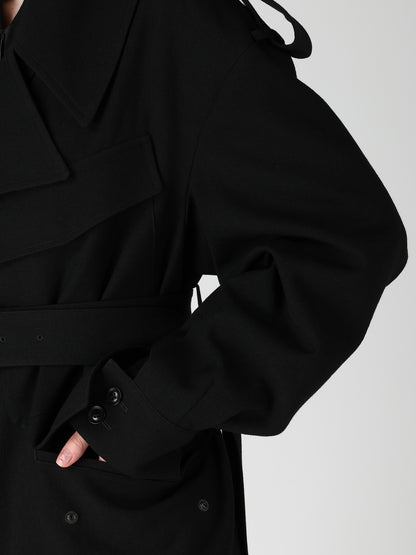 OLD MILITARY SERGE MOTO COAT