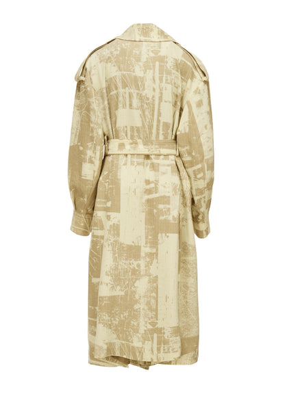 WOOL BLEND HERRINGBONE MOTO COAT