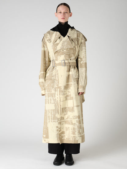 WOOL BLEND HERRINGBONE MOTO COAT
