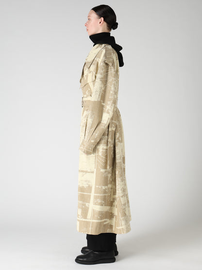 WOOL BLEND HERRINGBONE MOTO COAT