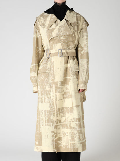 WOOL BLEND HERRINGBONE MOTO COAT