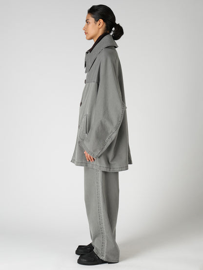 COTTON CHINO CLOTH SHORT COAT