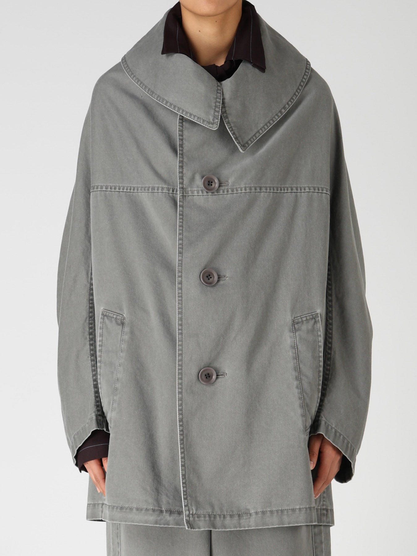 COTTON CHINO CLOTH SHORT COAT