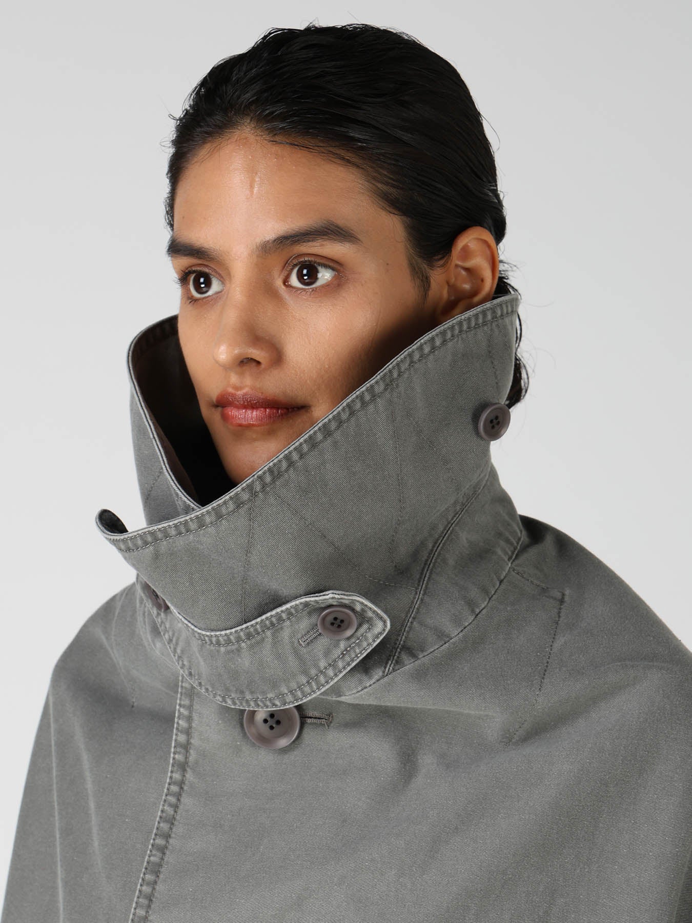 COTTON CHINO CLOTH SHORT COAT
