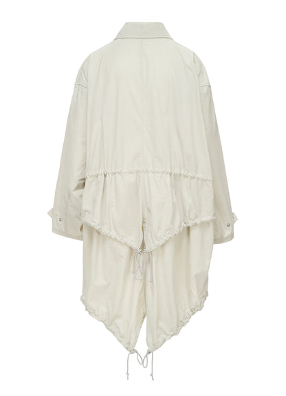 NY/ TASLAN OXFORD BACK TIERED COAT