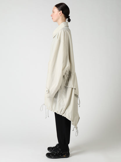 NY/ TASLAN OXFORD BACK TIERED COAT