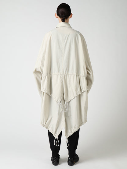 NY/ TASLAN OXFORD BACK TIERED COAT