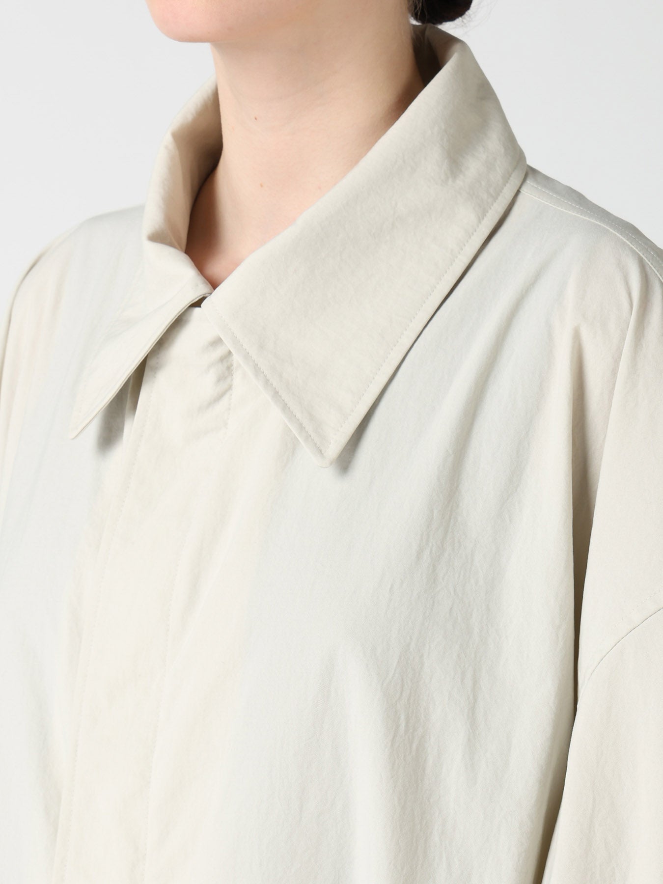 NY/ TASLAN OXFORD BACK TIERED COAT