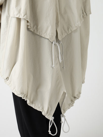 NY/ TASLAN OXFORD BACK TIERED COAT