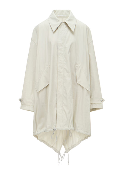 NY/ TASLAN OXFORD BACK TIERED COAT