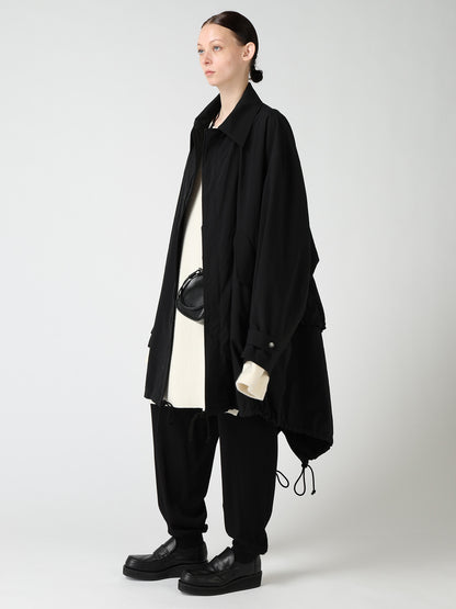 NY/ TASLAN OXFORD BACK TIERED COAT