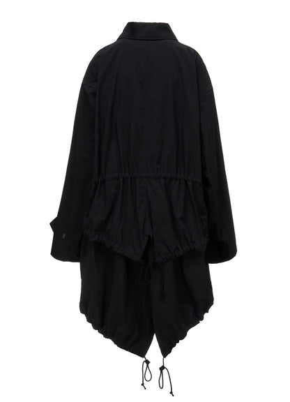 NY/ TASLAN OXFORD BACK TIERED COAT