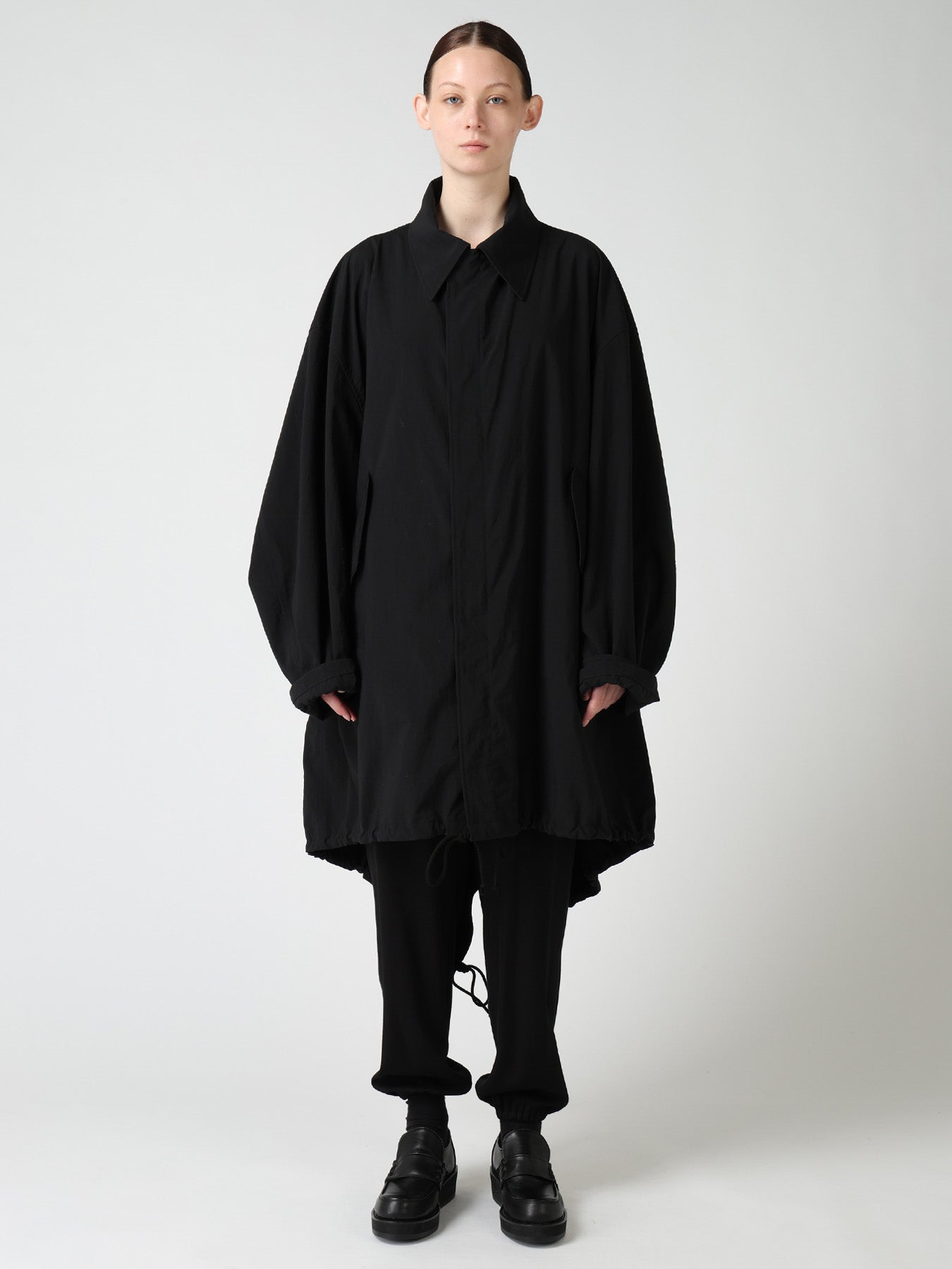 NY/ TASLAN OXFORD BACK TIERED COAT