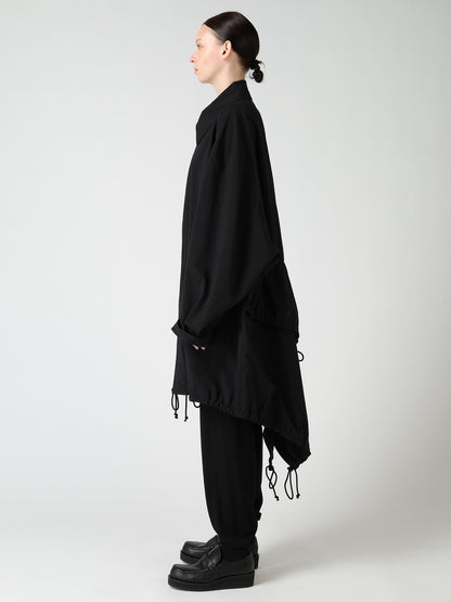 NY/ TASLAN OXFORD BACK TIERED COAT
