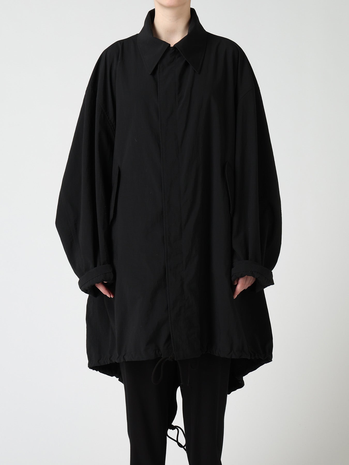 NY/ TASLAN OXFORD BACK TIERED COAT