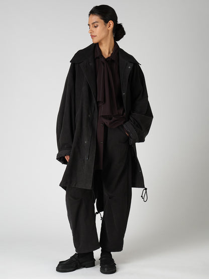 COTTON SUEDE MODS COAT