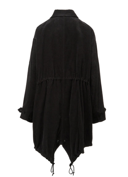 COTTON SUEDE MODS COAT