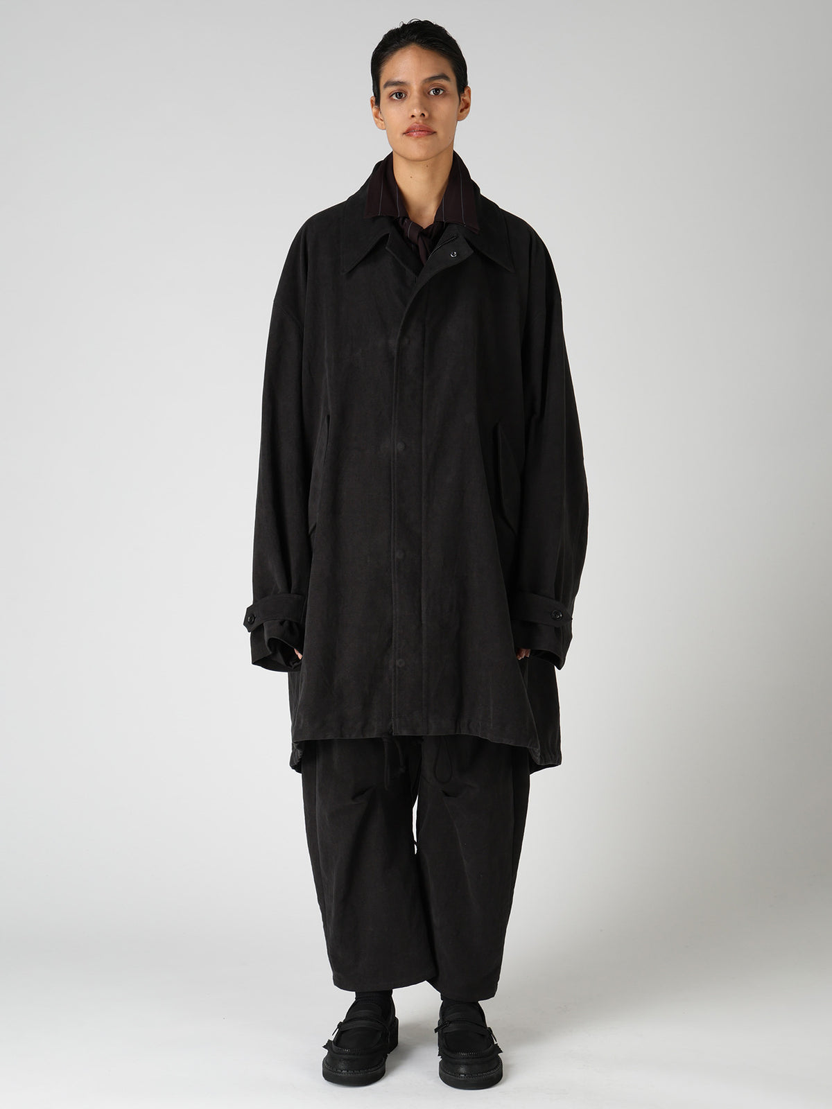 COTTON SUEDE MODS COAT
