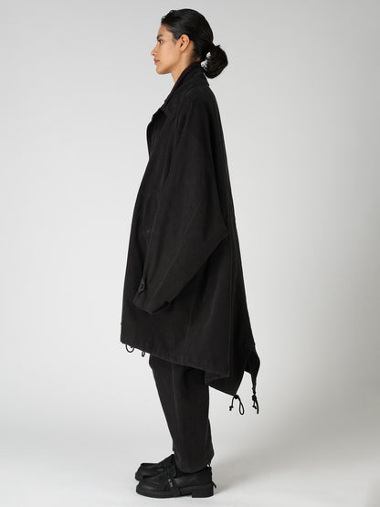 COTTON SUEDE MODS COAT