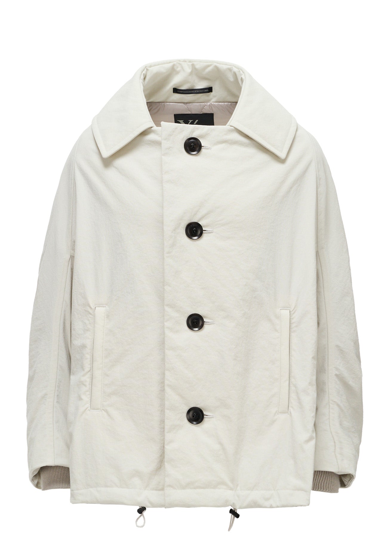 NYLON PADDED TASLAN OXFORD ARRANGED 3/4 SLEEVE COAT