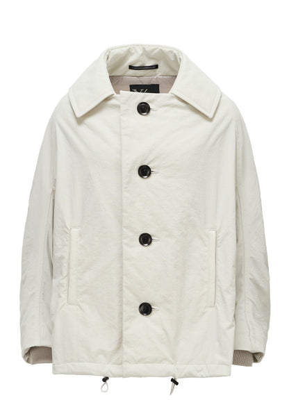 NYLON PADDED TASLAN OXFORD ARRANGED 3/4 SLEEVE COAT