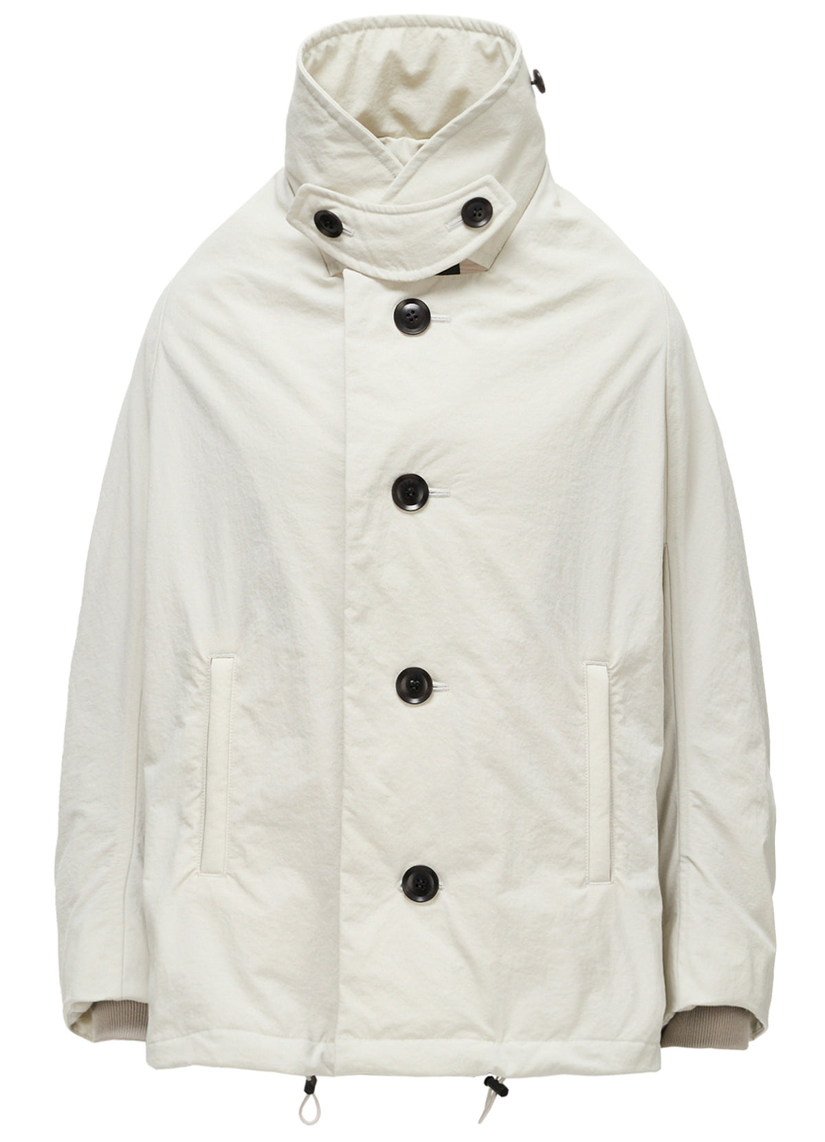 NYLON PADDED TASLAN OXFORD ARRANGED 3/4 SLEEVE COAT