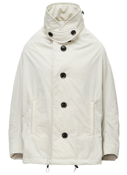 NYLON PADDED TASLAN OXFORD ARRANGED 3/4 SLEEVE COAT
