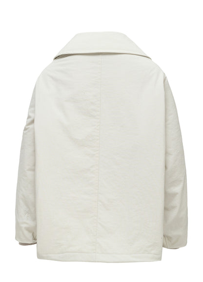 NYLON PADDED TASLAN OXFORD ARRANGED 3/4 SLEEVE COAT