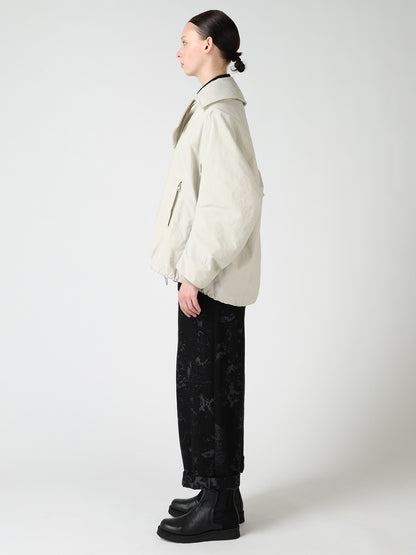 NYLON PADDED TASLAN OXFORD ARRANGED 3/4 SLEEVE COAT