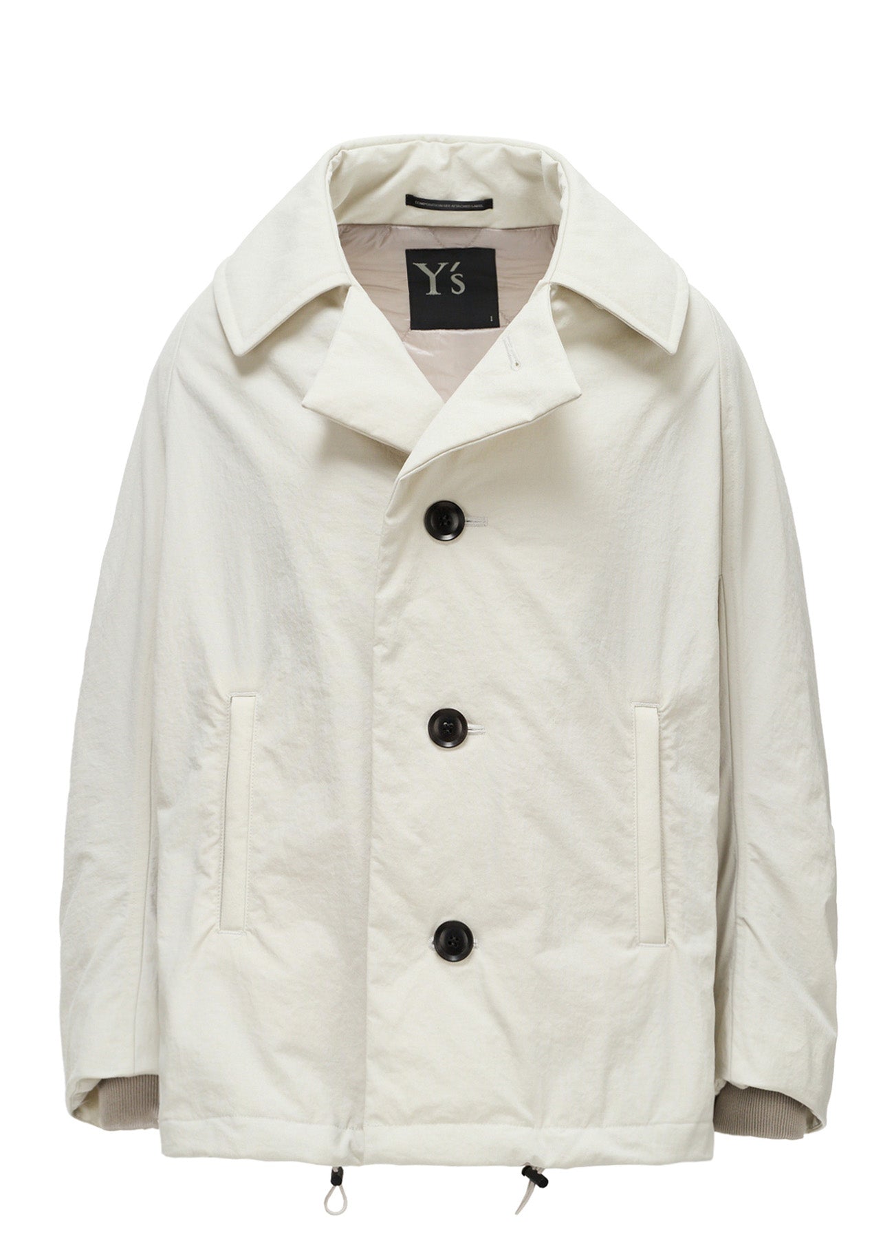 NYLON PADDED TASLAN OXFORD ARRANGED 3/4 SLEEVE COAT