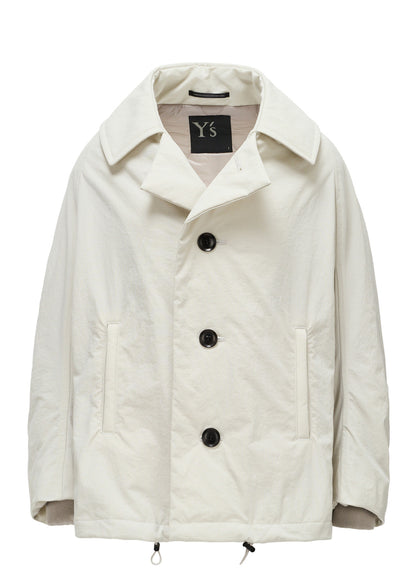 NYLON PADDED TASLAN OXFORD ARRANGED 3/4 SLEEVE COAT