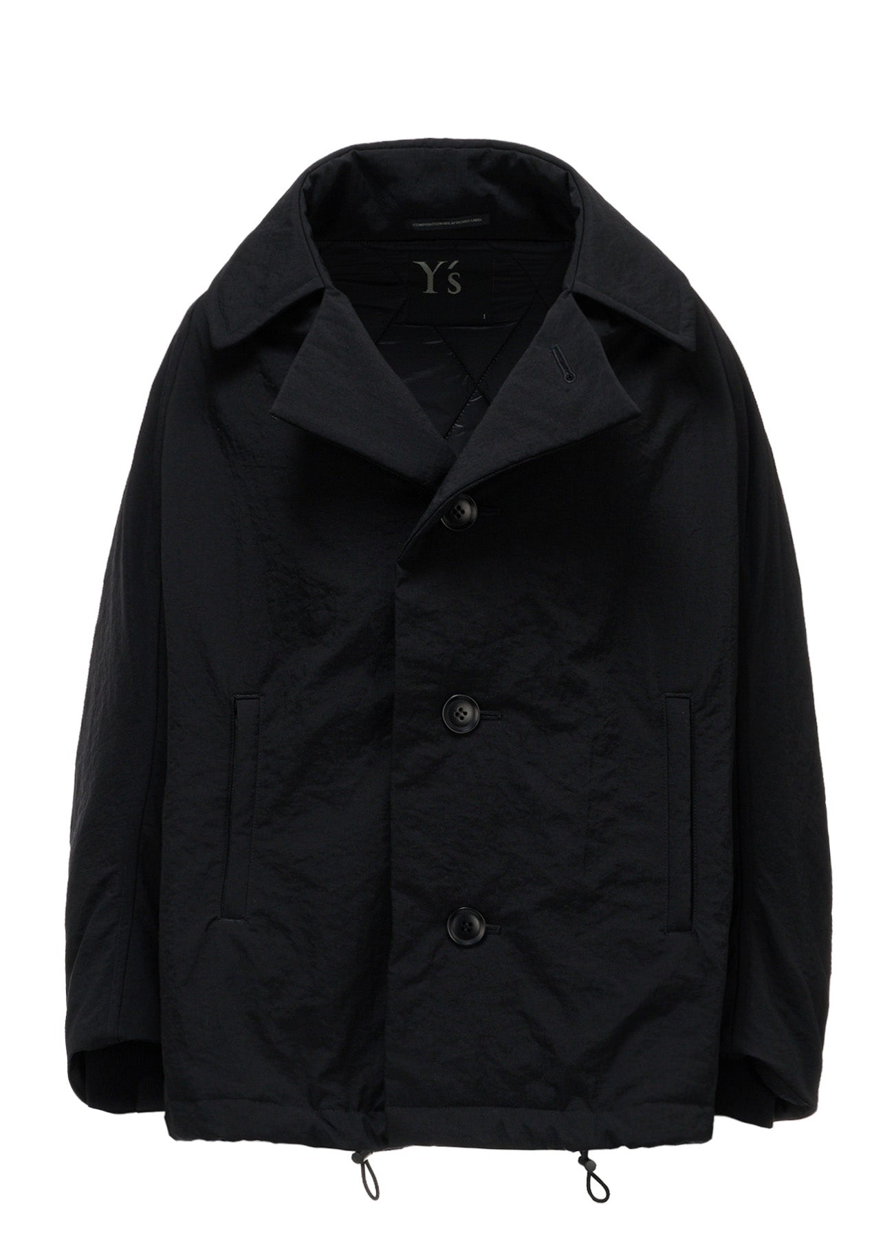 NYLON PADDED TASLAN OXFORD ARRANGED 3/4 SLEEVE COAT