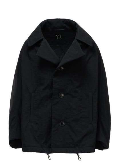NYLON PADDED TASLAN OXFORD ARRANGED 3/4 SLEEVE COAT