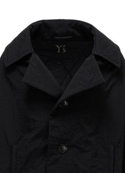 NYLON PADDED TASLAN OXFORD ARRANGED 3/4 SLEEVE COAT