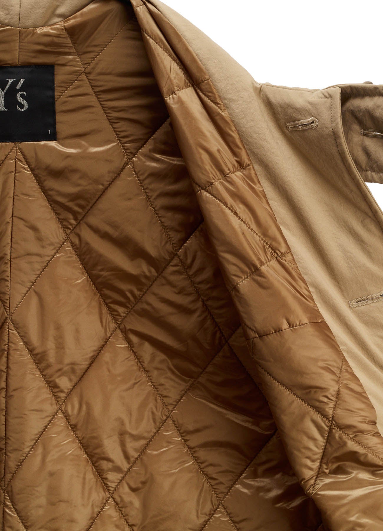 NYLON PADDED TASLAN OXFORD HOODED SHORT COAT – THE SHOP YOHJI YAMAMOTO