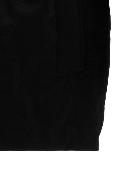 NYLON PADDED TASLAN OXFORD HOODED SHORT COAT